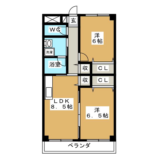 惣武マンションの間取り