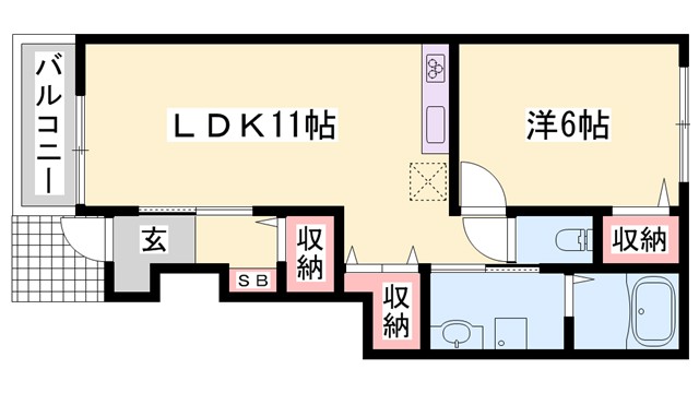 メゾン　ド　ソレイユIIの間取り