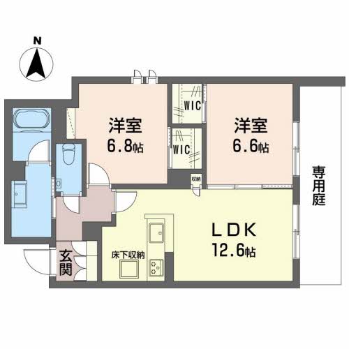 シャーメゾン潮見台の間取り