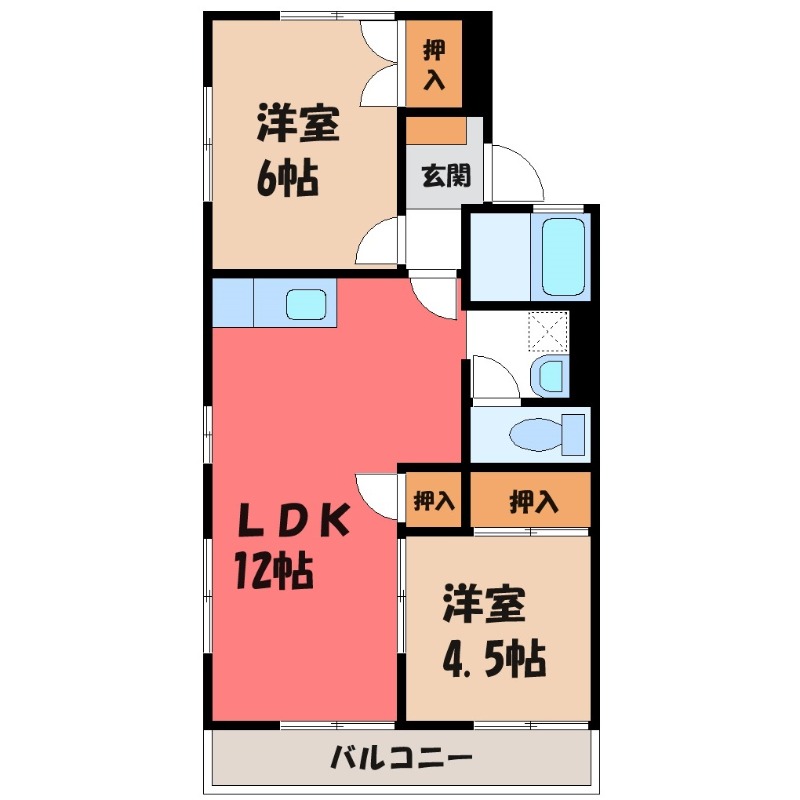 エステートミライの間取り