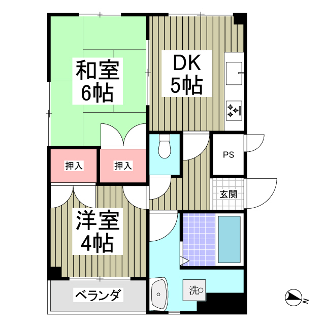 ニュースカイハイツの間取り