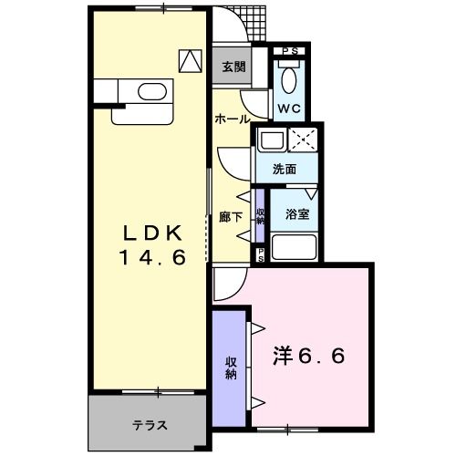 【フラン・シェルIの間取り】