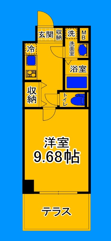 堺市堺区向陵西町のマンションの間取り