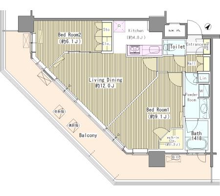 ユニゾンタワーの間取り