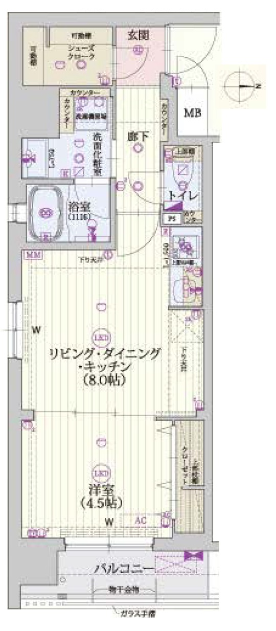 ベラジオ雅び東寺WESTの間取り