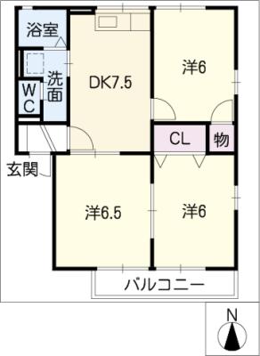 コート・ファミールの間取り