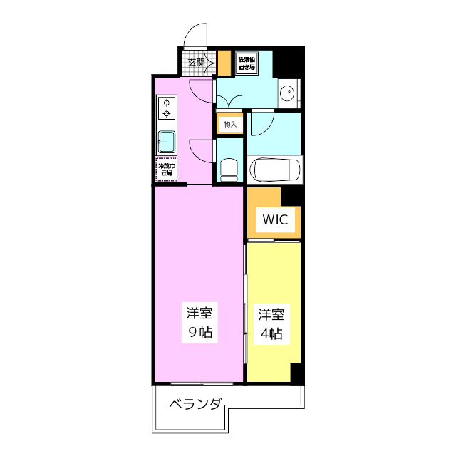 福岡市博多区寿町のマンションの間取り