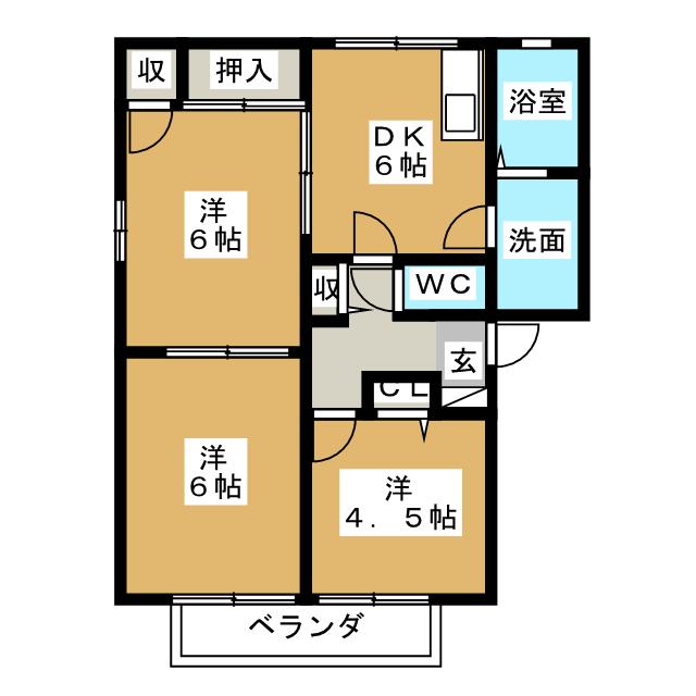 ディアスＮＯＤＡ　Ｄ棟の間取り