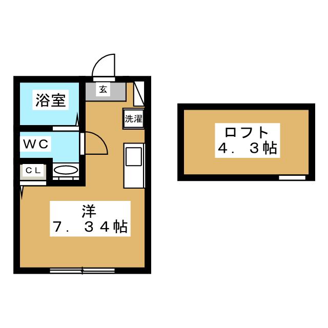 ラテラスＣＫ富岡西の間取り