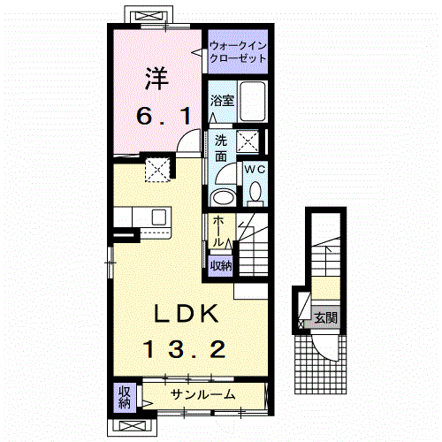 Ｔ’ｓハウス　IIの間取り