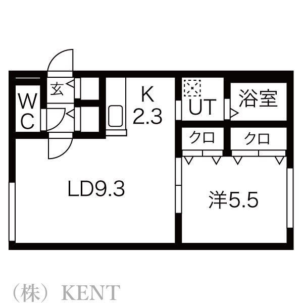 レストシティ琴似の間取り