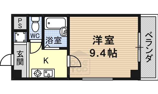 茨木市下中条町のマンションの間取り