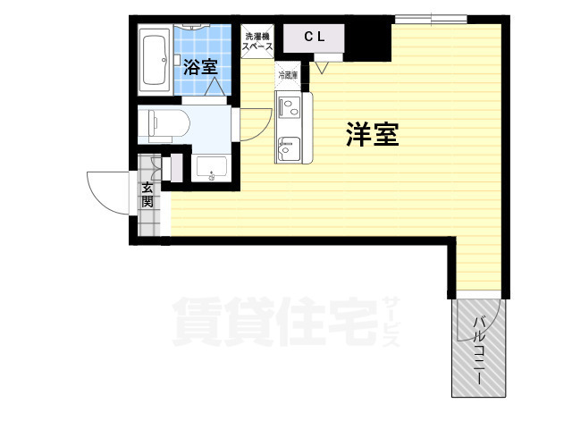 堺市堺区少林寺町西のマンションの間取り