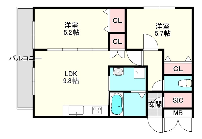 メゾンエルテの間取り