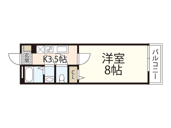 広島市東区矢賀新町のマンションの間取り