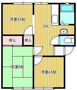 宮浦ハイツの間取り