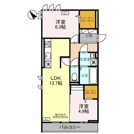 AoyamaNewPalace　106の間取り