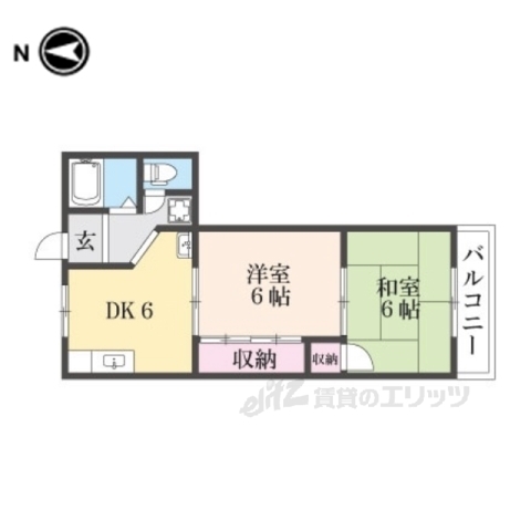 中井マンションの間取り