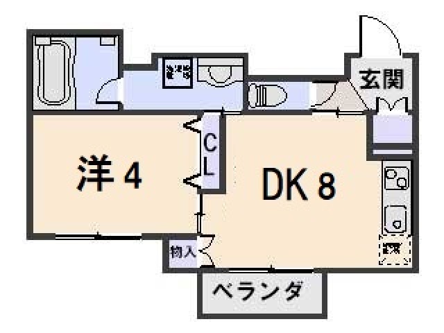 グランジュテ烏田の間取り