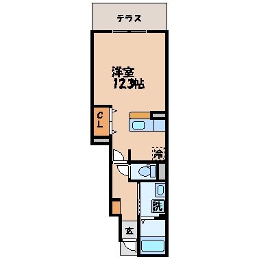 アバンダント（多良見町市布）の間取り