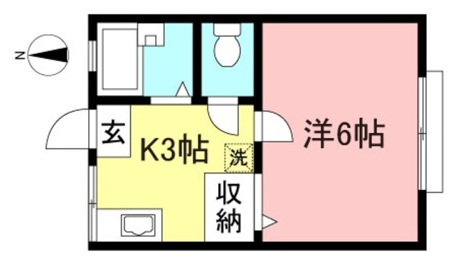 東京都狛江市中和泉４（アパート）の賃貸物件の間取り