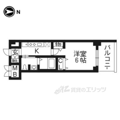 エステムプラザ京都三条大橋の間取り写真