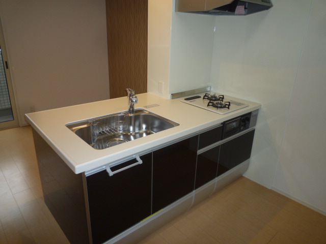 キッチン　２口ガスコンロ付き