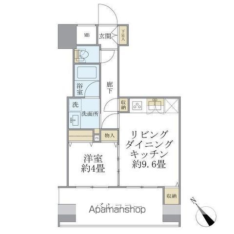 エミリブ東長崎の間取り写真