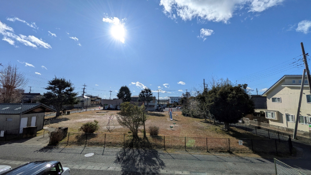 眺望　目の前に公園あり