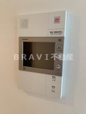 セキュリティ　【プランドール北浜】モニター付きインターホン