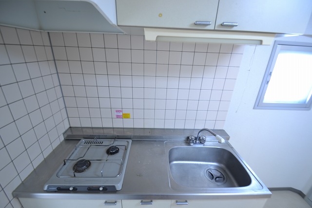 キッチン　２口ガスコンロ付システムキッチン