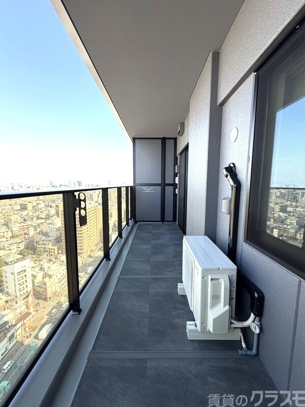 バルコニー　お洗濯物も良く乾きそう♪