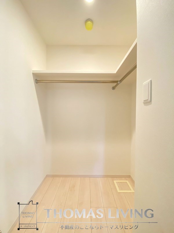 収納　大容量のウォークインクローゼット