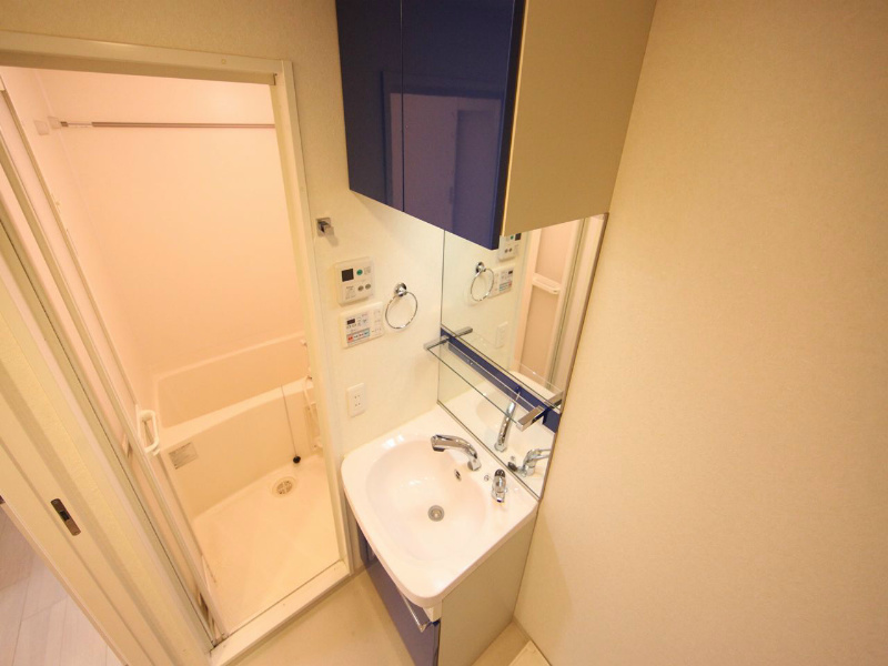 洗面設備　脱衣所　独立洗面台（シャンプードレッサー）洗濯機用意できます