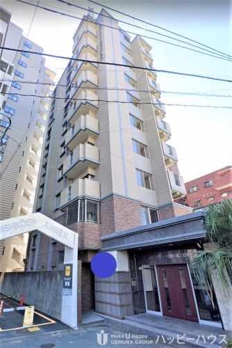 建物外観　緑豊かな立地！南向き、全室角部屋です！