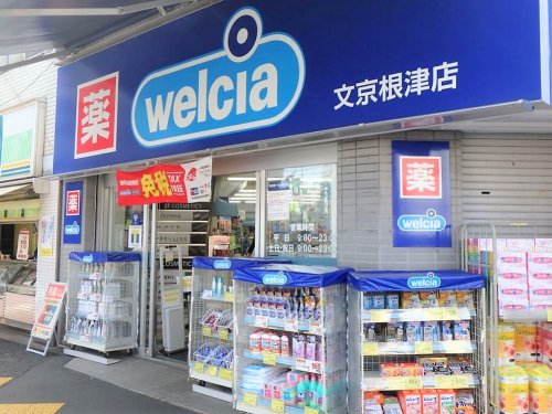 ドラックストア　ウエルシア薬局　文京根津店（ドラッグストア）まで427m