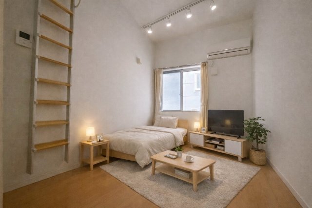 居室・リビング　家具配置イメージ画像です。