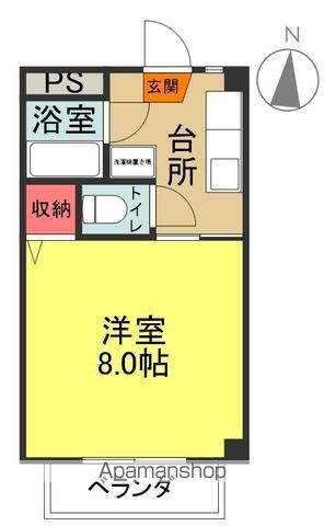 フラットさつきAの間取り写真