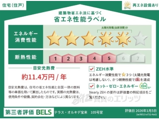 省エネ性能ラベル　省エネ性能ラベル