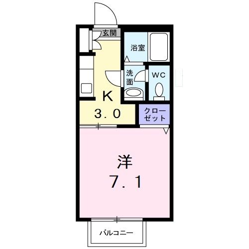 ディアス中塚 A棟の間取り写真
