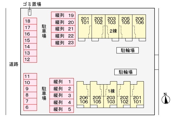 駐車場　配置図