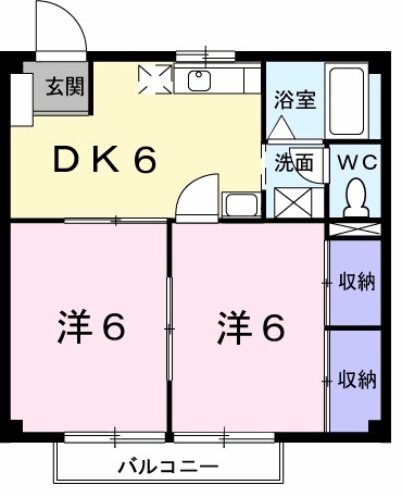 ニューシティ吉岡Bの間取り写真