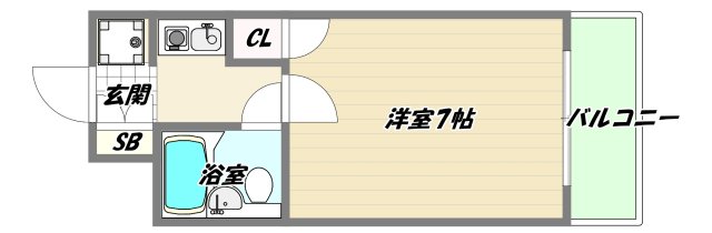 ＪＲ東海道本線 新大阪駅 徒歩7分 12階建 築32年の間取り写真
