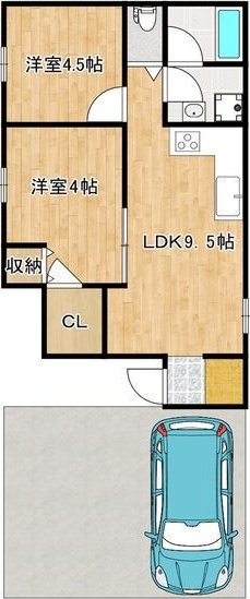 長居東4丁目貸家の間取り写真