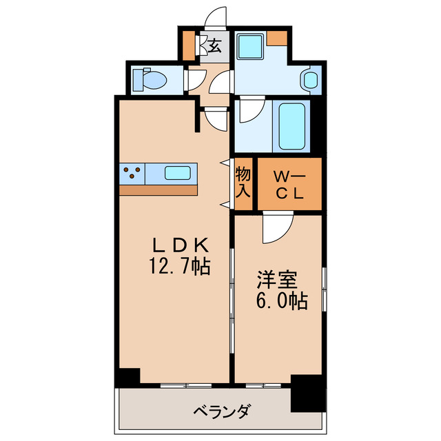 プレサンス栄ライズの間取り写真