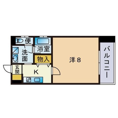 グランビューYSR博多駅前の間取り写真