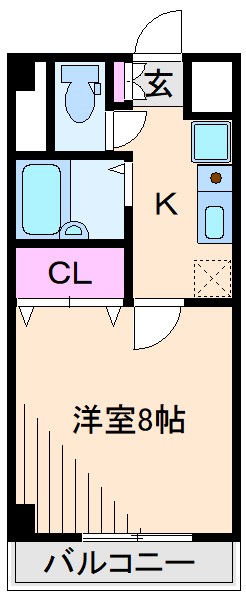 東急東横線 綱島駅 徒歩7分 5階建 築23年の間取り写真