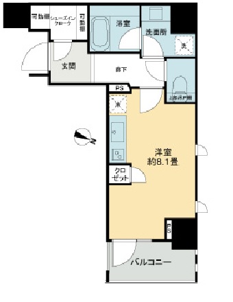 ライオンズ千代田岩本町ミレスKDAの間取り写真