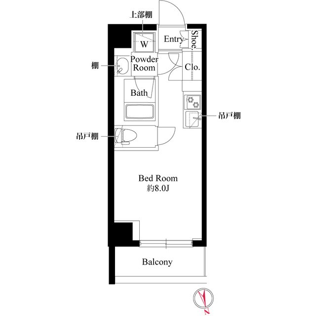 グリシーナ横浜桜木町の間取り写真