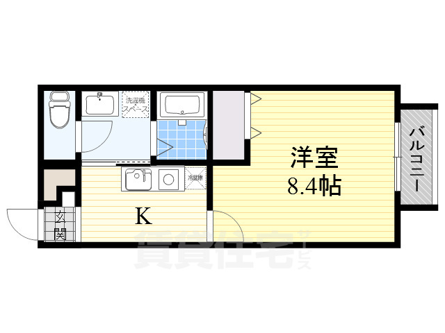 南海高野線 浅香山駅 徒歩7分 2階建 築23年の間取り写真